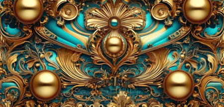 3d illustration of abstract geometric composition,digital artwork for creative graphic designの素材