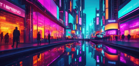 s Square, featured with Broadway Theaters and animated LED signs, is a symbol of New York City and the United States.の素材