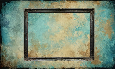 highly Detailed textured grunge background frame with space for your projectsの素材