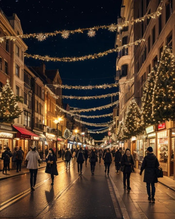 Christmas marketの素材