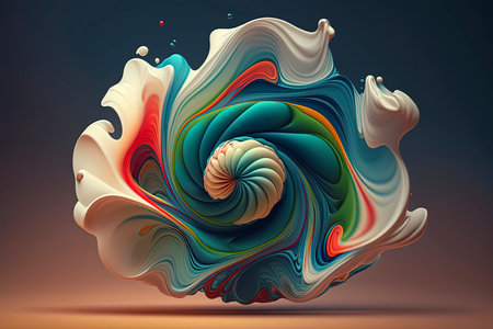 abstract colorful background. 3d rendering, 3d illustration.の素材