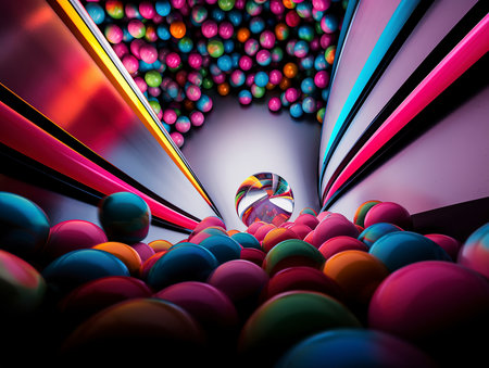 3d illustration of abstract geometric composition,digital artwork for creative graphic designの素材