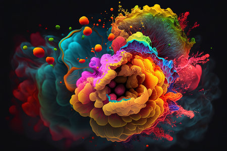 3D illustration of abstract fractal for creative design, art and entertainmentの素材