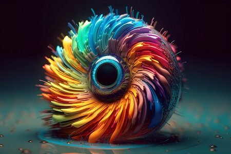 3d rendering of abstract computer generated fractal design.Fractal is never-ending pattern.Fractals are infinitely complex patterns that are self-similar across different scalesの素材