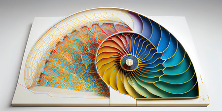 3d illustration of an abstract fractal design, computer generated imagesの素材