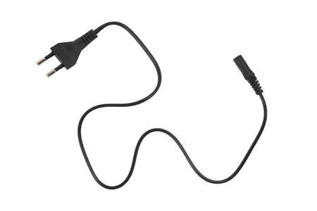 Power Cord Cable isolated on white background.