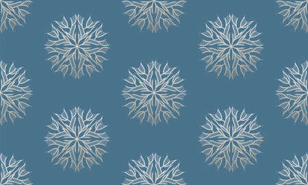 Abstract shape background,Mandala seamless pattern.