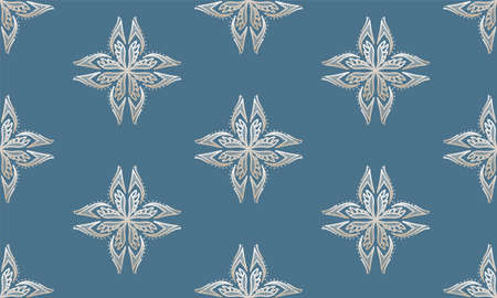 Abstract shape background,Mandala seamless pattern.