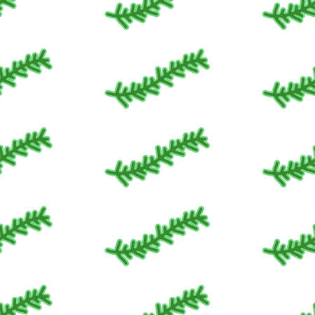Cute cartoon Fir Branch,Seamless background,Seamless pattern,Vector,Illustrations.のイラスト素材