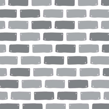 Brick wall background,Hand drawn,Vector,Illustration.のイラスト素材