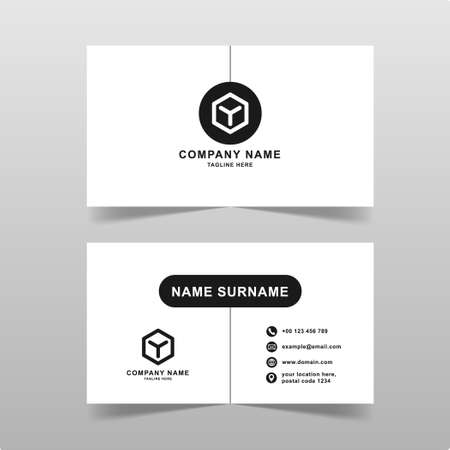 Minimal business card vector template.のイラスト素材
