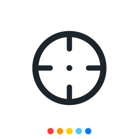 Simple target icon,Vector and Illustration.のイラスト素材
