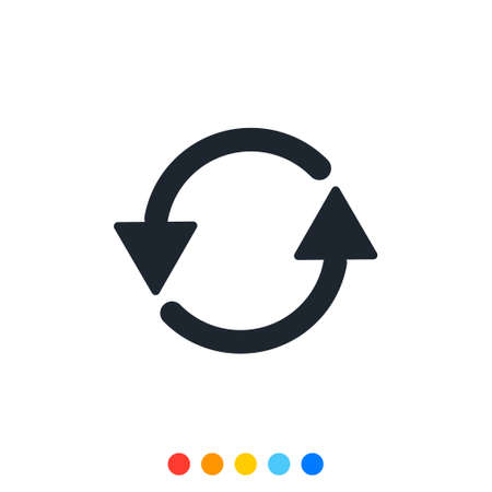 Refresh and Update icon,Synchronize icon,Vector.のイラスト素材