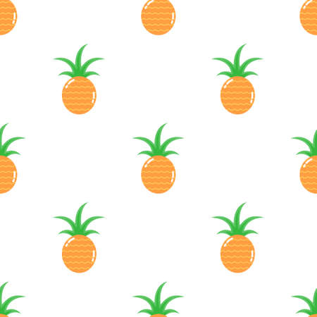 Seamless pineapple pattern background,Vector and Illustration.