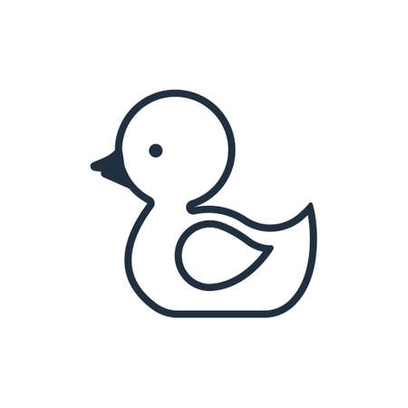 Little duck icon,Vector and Illustration.のイラスト素材