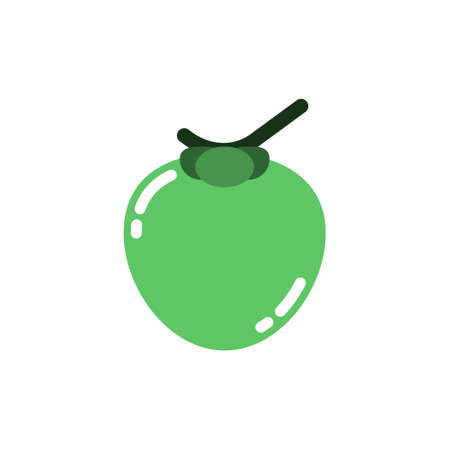 Cute coconut icon,Vector and Illustration.のイラスト素材