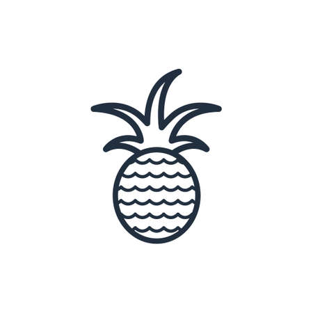 Pineapple icon,Fruit icon,Vector and Illustration.のイラスト素材