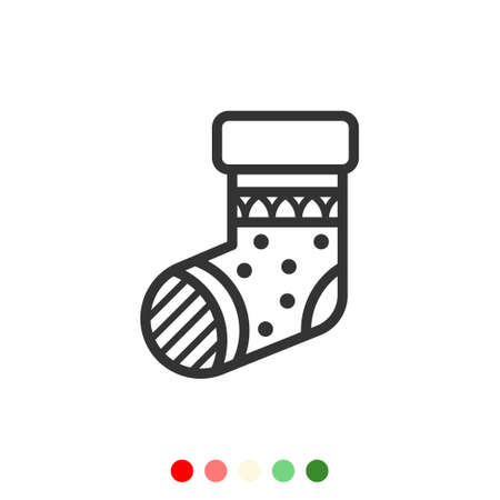 Cute sock icon,Vector and Illustration.のイラスト素材