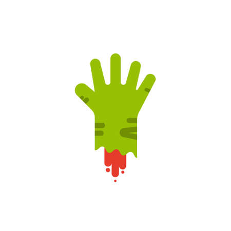 Zombie hand flat design elements,Icon,Vector,Illustration.のイラスト素材