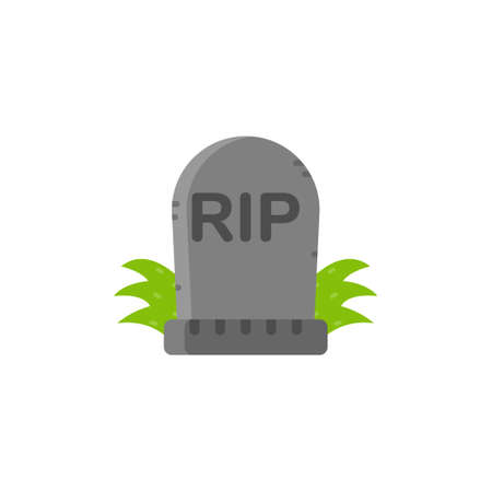 Tombstone flat design elements,Vector and Illustration.のイラスト素材