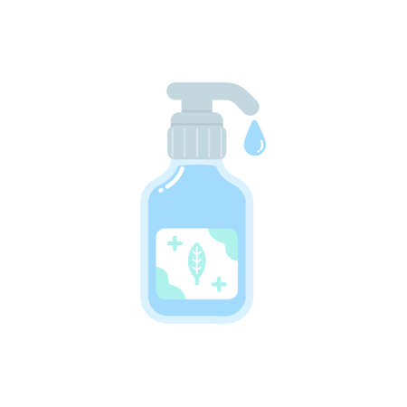 Alcohol gel bottle for washing hands,Icon,Vector and Illustration.のイラスト素材