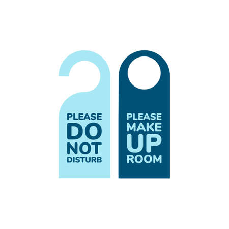 Door hanger flat element design,Vector and Illustration.のイラスト素材