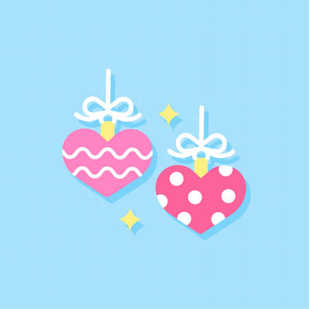 Valentine decoration ornament icon,Vector and Illustration.のイラスト素材