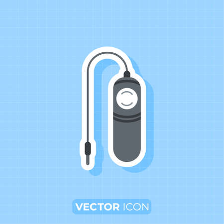 Camera remote control icon,Flat design.のイラスト素材