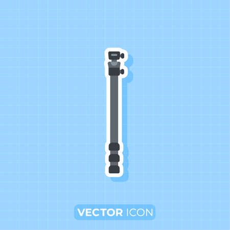 Monopod for camera icon,Flat design element.のイラスト素材