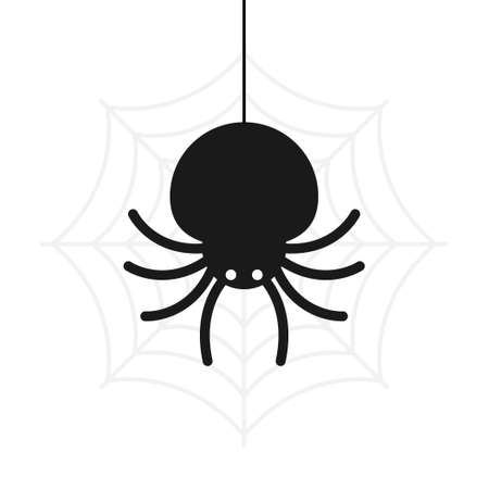 Cute Spider Cartoon Vector Illustration For Halloween.のイラスト素材