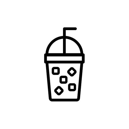 Plastic mug vector icon with capのイラスト素材
