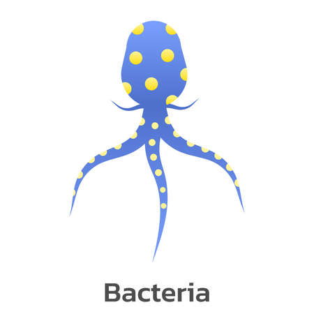 Cartoon vector of Virus and Bacteria.のイラスト素材