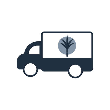 sugarcane truck icon , Vector.のイラスト素材