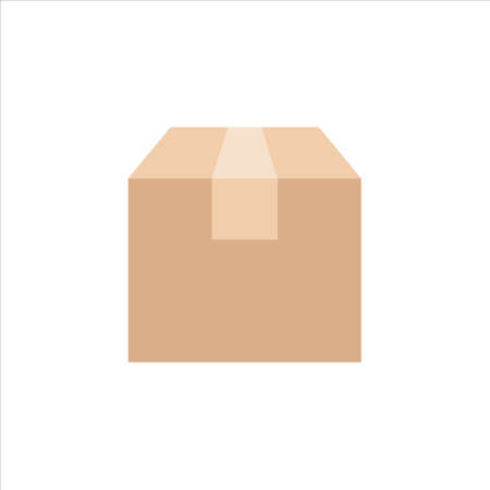 Carton box icon, Vector and Illustration .のイラスト素材