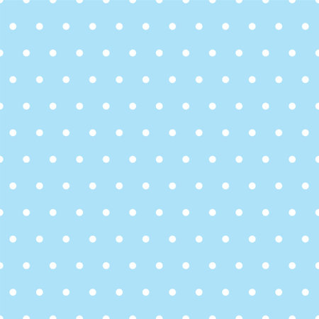 White dot with seamless pattern on blue background.のイラスト素材