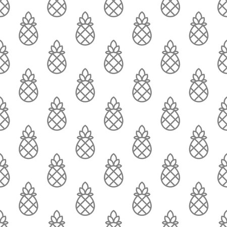 Pineapple seamless pattern background .のイラスト素材