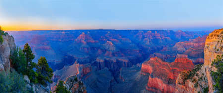 Sunset at Grand Canyon National park. Arizona, USAの写真素材