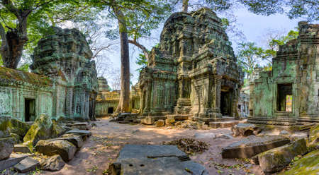Angkor Wat Cambodia. Ta Prohm Khmer ancient Buddhist temple, Siem Reap.の写真素材