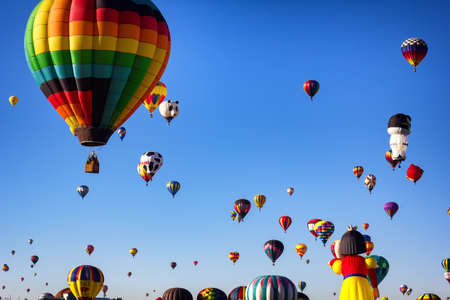 ALBUQUERQUE, NM - OCTOBER 06, 2013: Hot Air Baloon Fiesta in Albuquerque, New Mexicoのeditorial素材