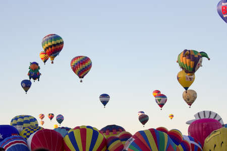 ALBUQUERQUE, NM - OCTOBER 06, 2013: Hot Air Baloon Fiesta in Albuquerque, New Mexicoのeditorial素材