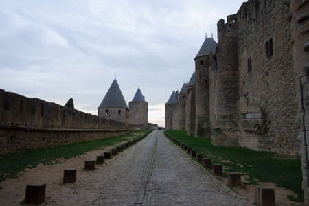 Carcassonne, France - OCTOBER 18, 2017.のeditorial素材