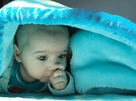 Beautiful kid different poses looks very handsome. Small child after born have soft cheeks and...