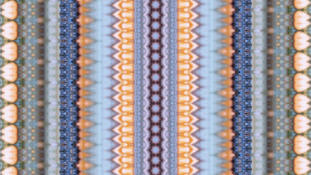 Perspective tile ethnic geometry pattern illustration ornament vintage. HQ rendering. Photographs...
