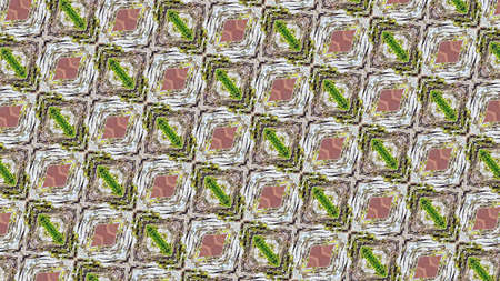 Perspective tile ethnic geometry pattern illustration ornament vintage. HQ rendering. Photographs...