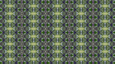 Kaleidoscope mandala abstract illustration tunnel motion. Flight in abstract futuristic tunnel...