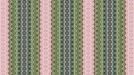 Kaleidoscope mandala abstract illustration tunnel motion. Flight in abstract futuristic tunnel creative cosmic background.の写真素材