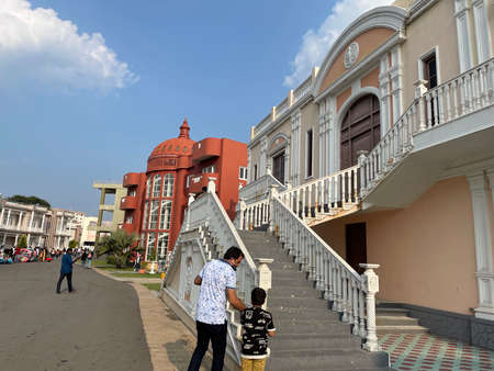 Hyderabad India. Ramoji film city in thelengana Andra pradesh. Buildings and sets.の写真素材