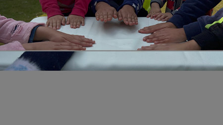 Kids Homework Practice, Reading, Writing, Drawing, and Health Education for Holistic Development at Homeの写真素材