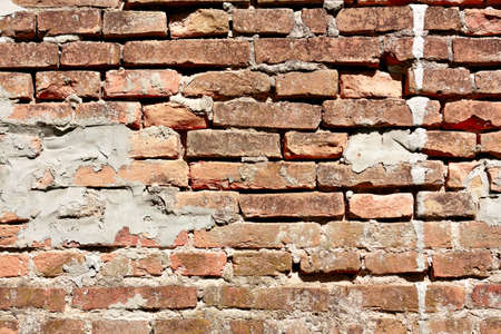 Old brick wall fragment background