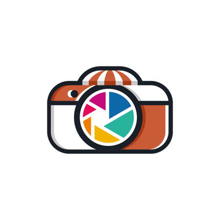 video shop logo design template with white backgroundのイラスト素材